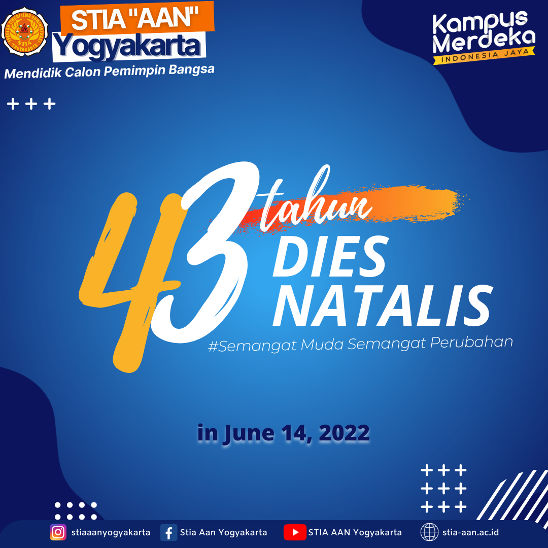 Dies Natalis STIA "AAN" Yogyakarta Ke-43 Tahun - STIA "AAN" Yogyakarta