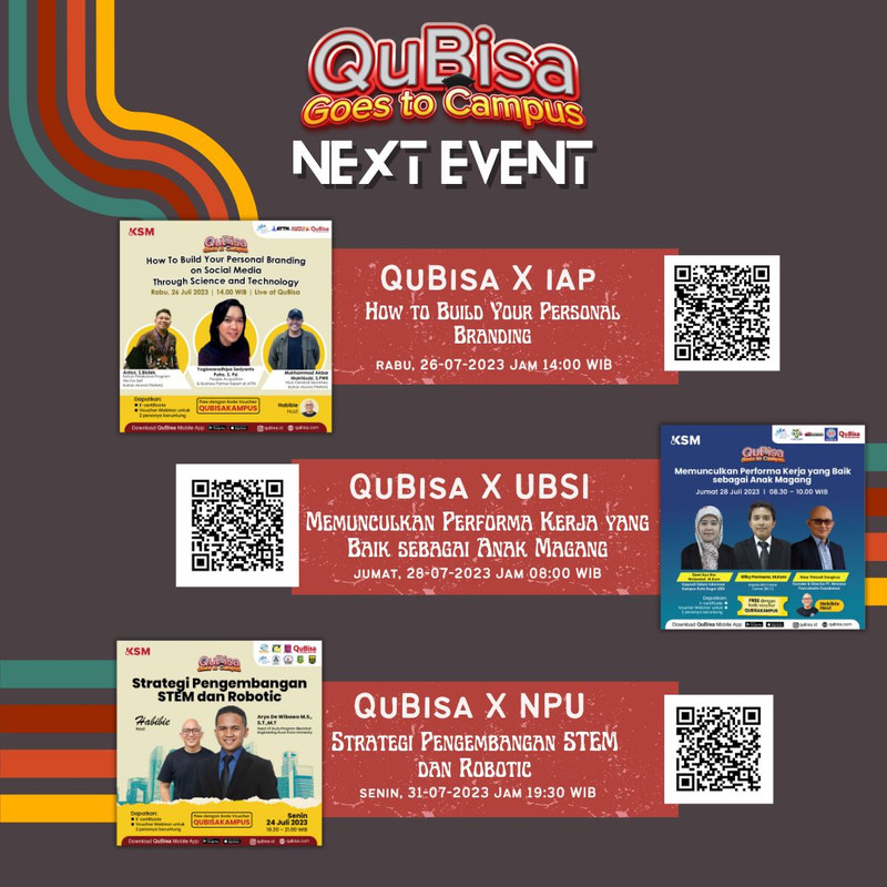QuBisa Goes to Campus Next Event